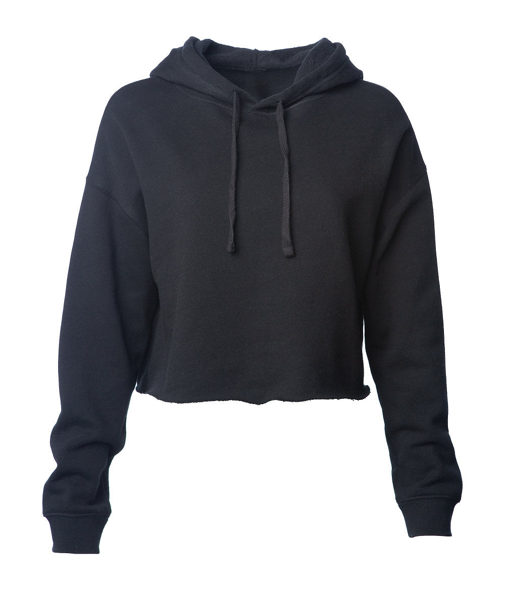 Black Crop Top Hoodie