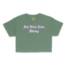 Load image into Gallery viewer, Sad Girlz Love Money Crop Top Tee
